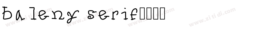 baleny serif字体转换